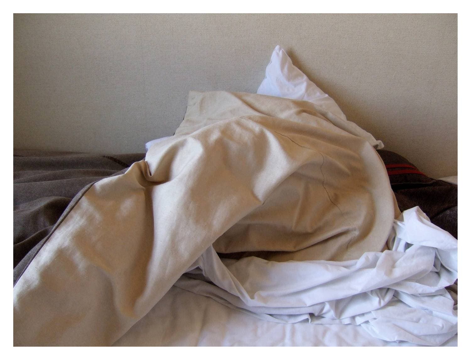 Even my bed becomes a mountain...